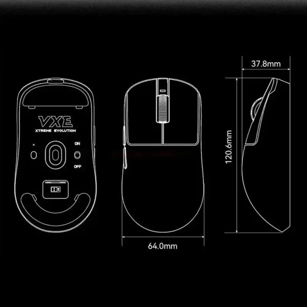 Dragonfly R1 ProMax Gaming Mouse Bluetooth Mouse - Image 5