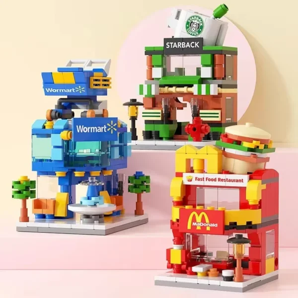 Tile-able Building blocks shops/highstreet Desk toys / Display sets - Image 3