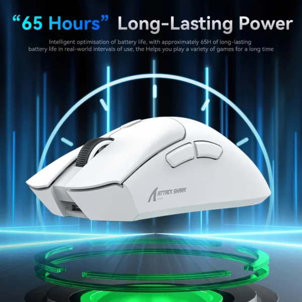 R1 Superlight Mouse Bluetooth 2.4G Wireless Gaming Mouse - Image 5