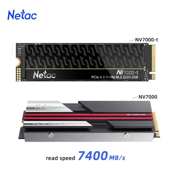 Netac 7400MB/s SSD NVMe M2 2TB 1TB 512GB 4TB Internal Solid State Hard Drive M.2 PCIe 4.0 - Image 3